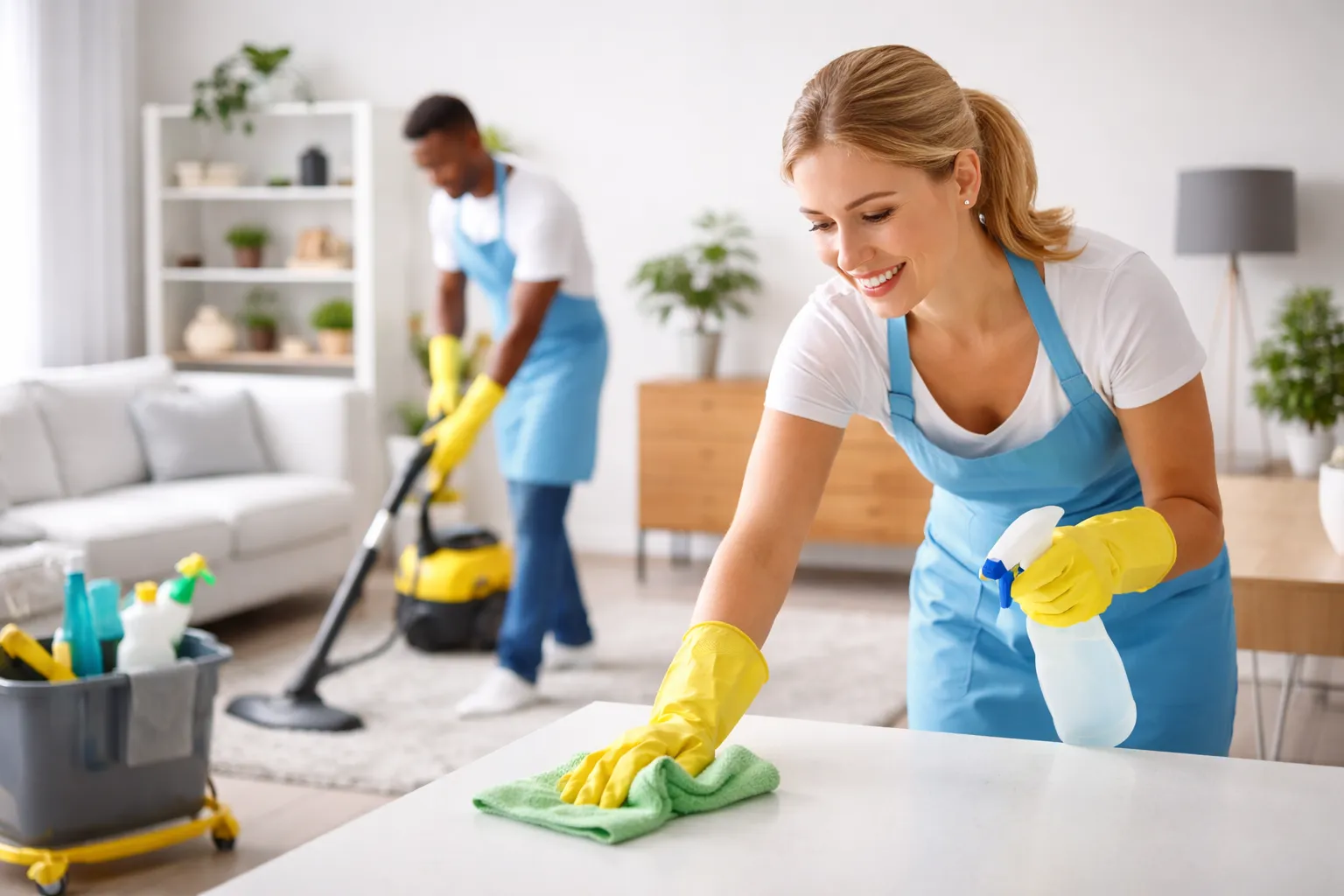 Clean modern home interior